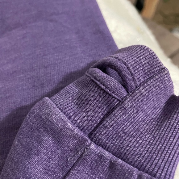 K-State Cropped Sweatshirt Heathered Purple - Picture 2 of 5